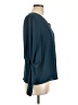 DKNY 100% Polyester Teal Blue Long Sleeve Blouse Size L (estimated) - photo 4
