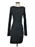 Peruvian Connection Solid Gray Casual Dress Size S - photo 2