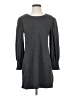 Express Solid Gray Casual Dress Size S - photo 1