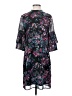 Neiman Marcus 100% Polyester Print Black Casual Dress Size 4 - photo 1