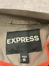 Express 100% Cotton Gray Raincoat Size XS - photo 6