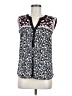 One September 100% Rayon Black Sleeveless Blouse Size M - photo 1