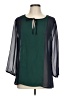 Ann Taylor 100% Polyester Green 3/4 Sleeve Blouse Size 12 - photo 1