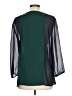 Ann Taylor 100% Polyester Green 3/4 Sleeve Blouse Size 12 - photo 2