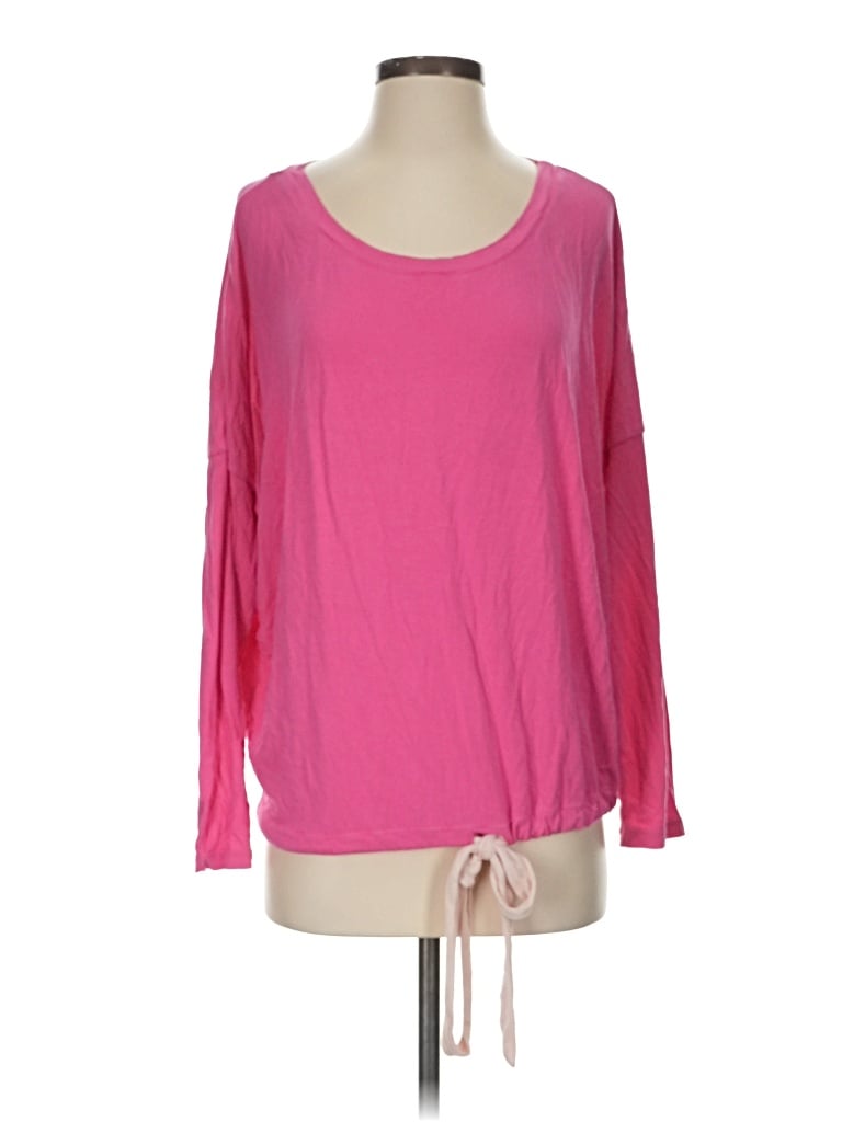 Pre-owned Eberjey 3/4 Sleeve T-shirt In Pink
