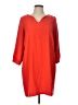 fleur bleue 100% Polyester Solid Red Casual Dress Size 10 - photo 1