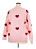 Unbranded 100% Polyester Hearts Pink Pullover Sweater Size XXL - photo 2