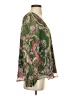 Lavender Brown Green Long Sleeve Blouse Size S - photo 4