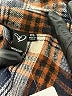 Windsor 100% Polyester Plaid Brown Blue Long Sleeve Blouse Size XS - photo 7