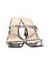Vivianly Silver Black Sandals Size 9 - photo 2