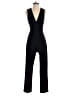 BCBGeneration 100% Polyester Solid Black Jumpsuit Size 4 - photo 1