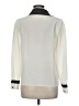 Chaus 100% Polyester Color Block Ivory Long Sleeve Blouse Size 8 - photo 2