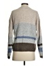 Flat White Color Block Gray Pullover Sweater Size XS - photo 2