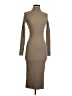 H&M Solid Tan Casual Dress Size S - photo 1