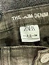 Zara Chevron-herringbone Green Jeans Size 2 - 3 - photo 3