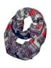Unbranded Paisley Blue Red Scarf One size - photo 1