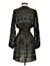 Glam 100% Polyester Paisley Teal Cocktail Dress Size S - photo 2