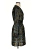 Glam 100% Polyester Paisley Teal Cocktail Dress Size S - photo 4