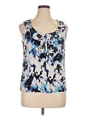 St. John Sleeveless Silk Top (view 1)