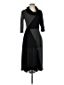 Robbie Bee Argyle Black Casual Dress Size S - photo 1