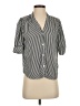 T Tahari 100% Polyester Stripes Gray 3/4 Sleeve Blouse Size XS - photo 1