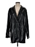 PrettyLittleThing 100% Polyester Black Raincoat Size 4 - photo 1