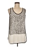 Ann Taylor LOFT 100% Polyester Ivory Sleeveless Blouse Size M - photo 1
