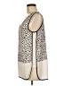 Ann Taylor LOFT 100% Polyester Ivory Sleeveless Blouse Size M - photo 5