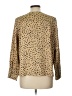 Ann Taylor LOFT 100% Polyester Polka Dots Gold Long Sleeve Blouse Size L - photo 2