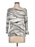 St. John Silver 3/4 Sleeve Top Size L - photo 1