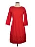 Taylor Solid Red Casual Dress Size 2 - photo 1