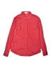 Nana 100% Cotton Solid Red Long Sleeve Button-Down Shirt Size L (kids) - photo 1