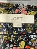 Ann Taylor LOFT 100% Polyester Floral Black Long Sleeve Blouse Size S - photo 7
