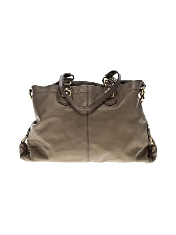 Coach Factory 100% Leather Gray Brown Leather Satchel One size