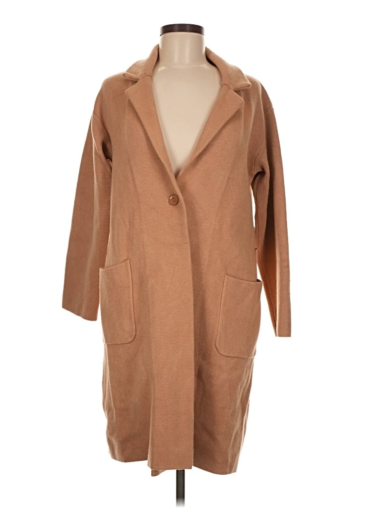 Pre-owned M Magaschoni Coat In Tan