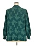 Fred David 100% Polyester Teal Long Sleeve Blouse Size 2X - photo 2