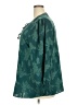 Fred David 100% Polyester Teal Long Sleeve Blouse Size 2X - photo 5