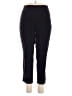 Dalia Collection Solid Black Active Pants Size 18w - photo 1