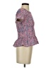 Topshop Tweed Pink Short Sleeve Blouse Size 2 - photo 4