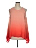 Zac & Rachel 100% Polyester Orange Sleeveless Blouse Size XL - photo 1
