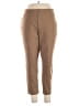 Rafaella Solid Brown Khakis Size 20W - photo 1