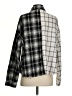 Steve Madden Plaid Gray Long Sleeve Blouse Size 1 - photo 2