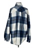 Shein 100% Polyester Plaid Blue Fleece Size 4 - photo 2