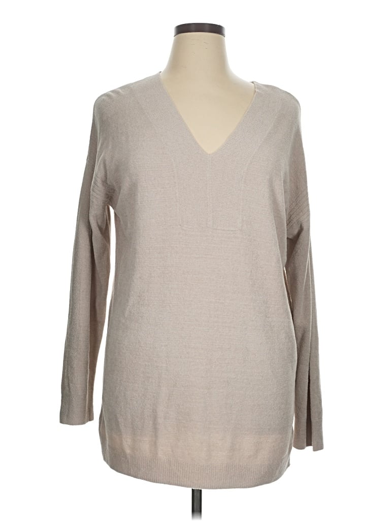 Pre-owned Barefoot Dreams Pullover Sweater In Brown