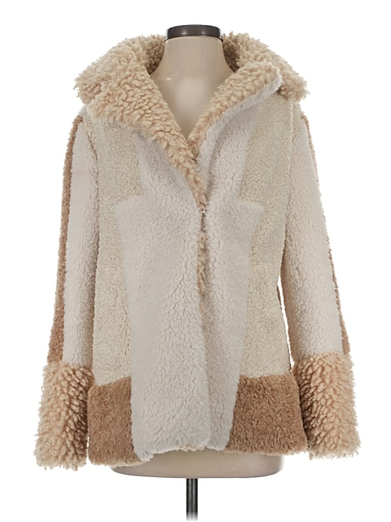 Pre-owned A.l.c Faux Fur Jacket In Ivory