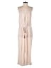 Becca 100% Viscose Stripes Tan Jumpsuit Size S - photo 1