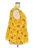 Ann Taylor LOFT 100% Polyester Yellow Sleeveless Blouse Size 20 - photo 4