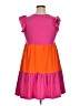 Shein Color Block Pink Casual Dress Size 15 - photo 2