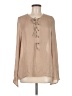 Ramy Brook 100% Silk Tan Blouse Size M - photo 1