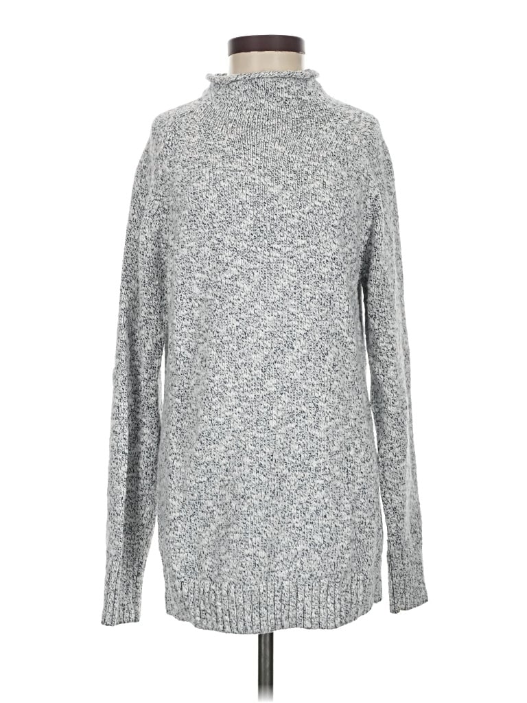 Pre-owned L.l.bean Turtleneck Sweater In Silver
